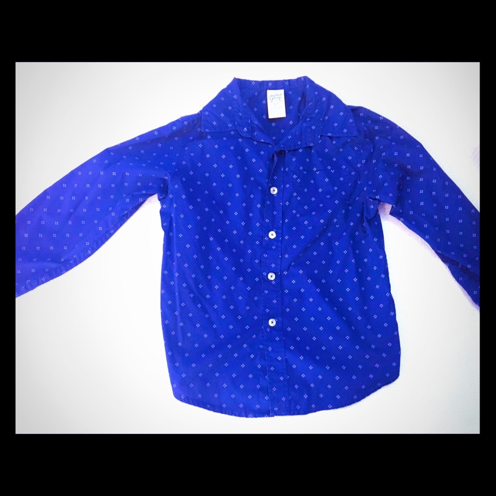Dark Blue Long Sleeve Button Down